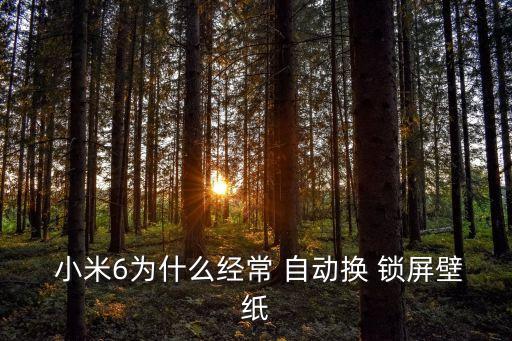  小米6為什么經(jīng)常 自動(dòng)換 鎖屏壁紙