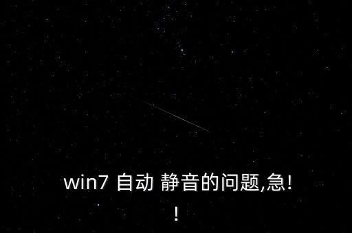 win7系統(tǒng)聲音自動靜音,音頻服務(wù)沒啟動可能是鍵盤故障
