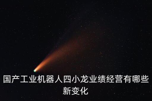 國產(chǎn)工業(yè)機(jī)器人四小龍業(yè)績經(jīng)營有哪些新變化
