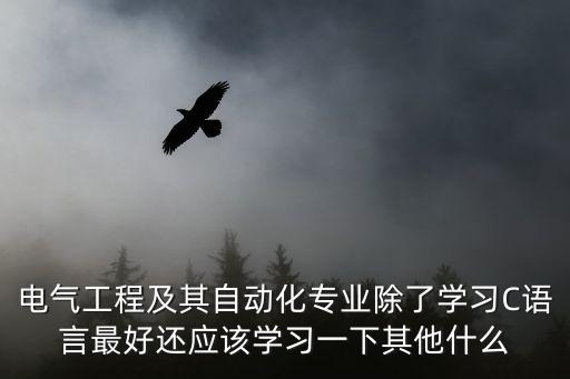 自動化需要學(xué)什么語言，電氣工程及其自動化專業(yè)除了學(xué)習(xí)C語言最好還應(yīng)該學(xué)習(xí)一下其他什么