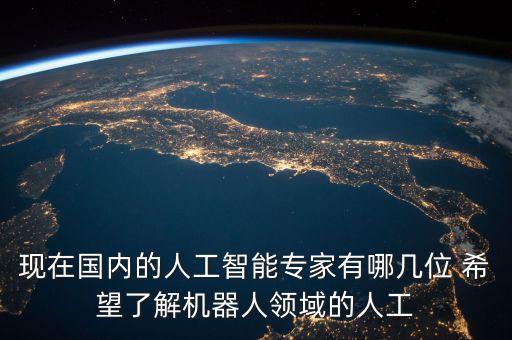 著名人工智能實驗大師，介紹一些在人工智能領(lǐng)域有突出成就的人物5個以上謝謝