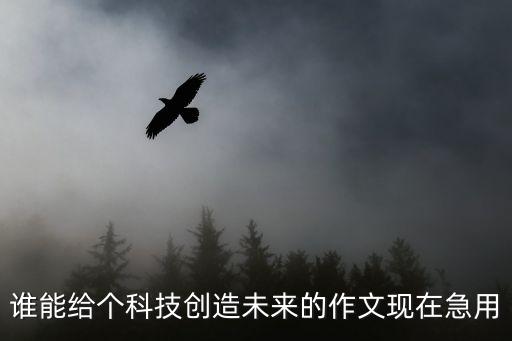 誰(shuí)能給個(gè)科技創(chuàng)造未來的作文現(xiàn)在急用