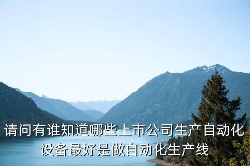 請問有誰知道哪些上市公司生產(chǎn)自動化設(shè)備最好是做自動化生產(chǎn)線