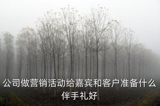 公司做營銷活動給嘉賓和客戶準備什么伴手禮好