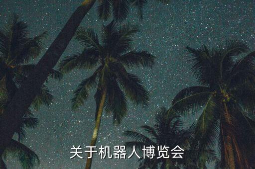 關(guān)于機(jī)器人博覽會(huì)