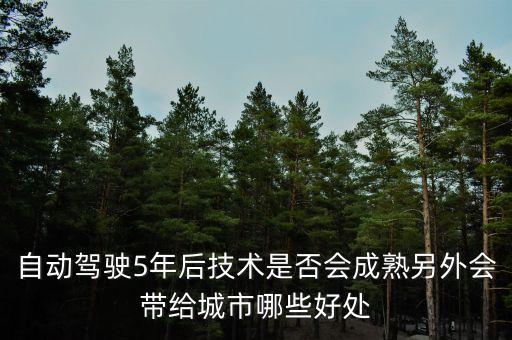 自動(dòng)駕駛5年后技術(shù)是否會(huì)成熟另外會(huì)帶給城市哪些好處