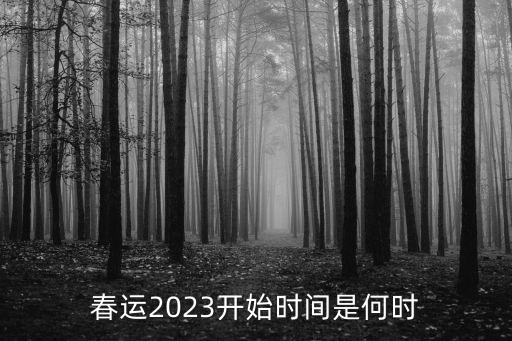 春運(yùn)2023開始時(shí)間是何時(shí)