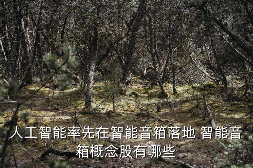 人工智能率先在智能音箱落地 智能音箱概念股有哪些