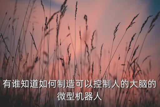 微型機(jī)器人制作方法，如何制作小型機(jī)器人
