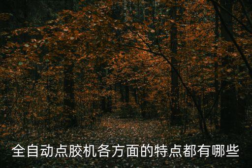 全自動(dòng)點(diǎn)膠機(jī)各方面的特點(diǎn)都有哪些
