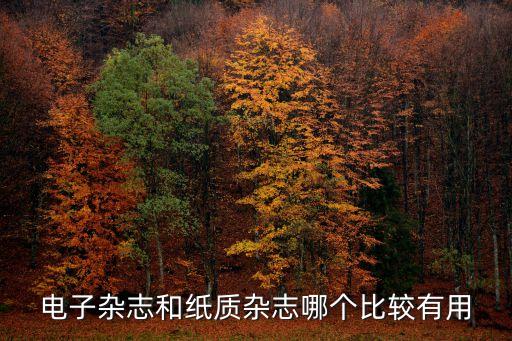 電子期刊與紙質(zhì)期刊，用軟件做的電子雜志與紙質(zhì)的雜志有什么不一樣嗎