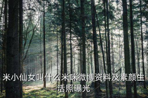 演員米咪，米小仙女叫什么米咪微博資料及素顏生活照曝光