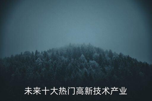 未來十大熱門高新技術產業(yè)