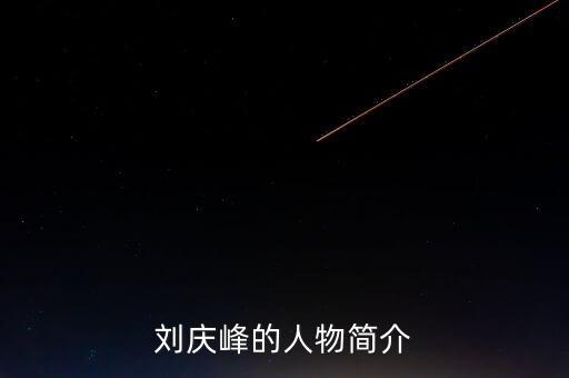 劉慶峰的人物簡介
