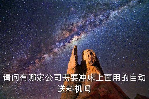 請問有哪家公司需要沖床上面用的自動送料機嗎