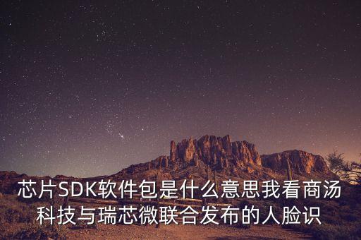 芯片SDK軟件包是什么意思我看商湯科技與瑞芯微聯(lián)合發(fā)布的人臉識