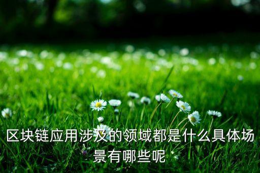 區(qū)塊鏈應(yīng)用涉及的領(lǐng)域都是什么具體場(chǎng)景有哪些呢