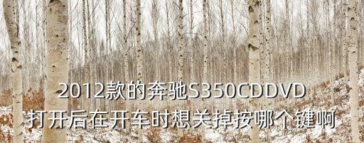 2012款的奔馳S350CDDVD打開后在開車時(shí)想關(guān)掉按哪個(gè)鍵啊