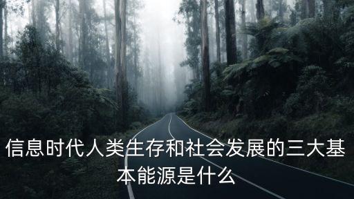 信息時(shí)代人類(lèi)生存和社會(huì)發(fā)展的三大基本能源是什么