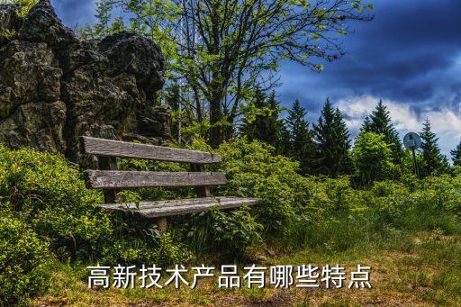 高新技術(shù)產(chǎn)品有哪些特點(diǎn)