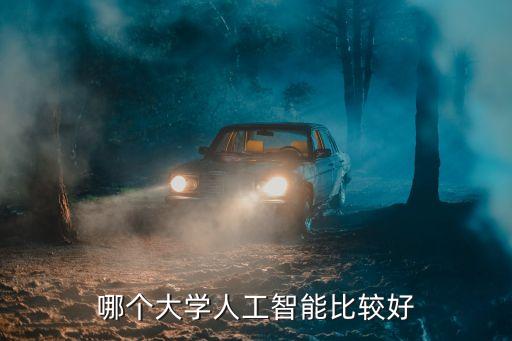 哪個大學(xué)人工智能比較好