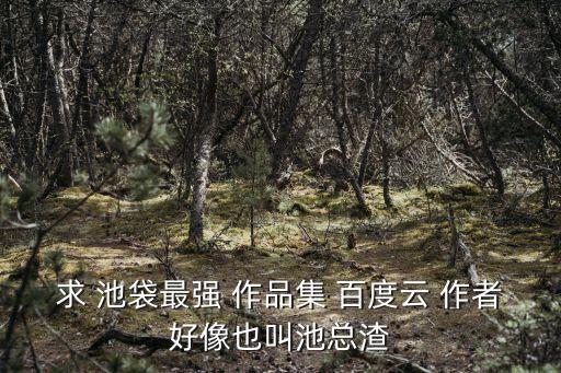 求 池袋最強 作品集 百度云 作者好像也叫池總渣
