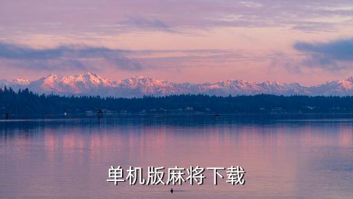 單機版麻將下載