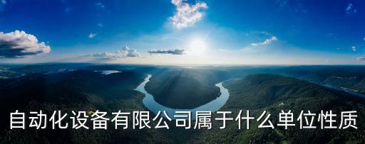 自動(dòng)化設(shè)備有限公司屬于什么單位性質(zhì)