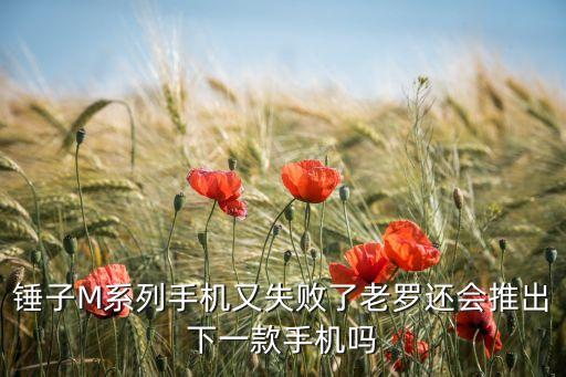 錘子M系列手機(jī)又失敗了老羅還會(huì)推出下一款手機(jī)嗎