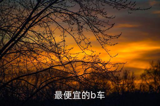最便宜的b車