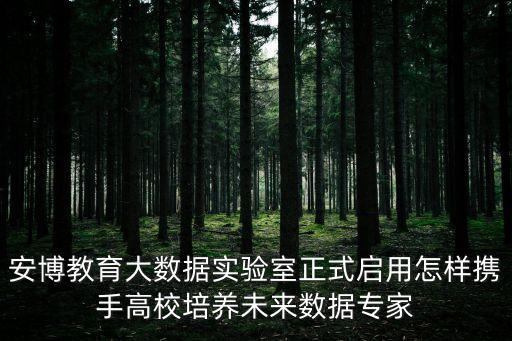 安博教育大數(shù)據(jù)實(shí)驗(yàn)室正式啟用怎樣攜手高校培養(yǎng)未來(lái)數(shù)據(jù)專家