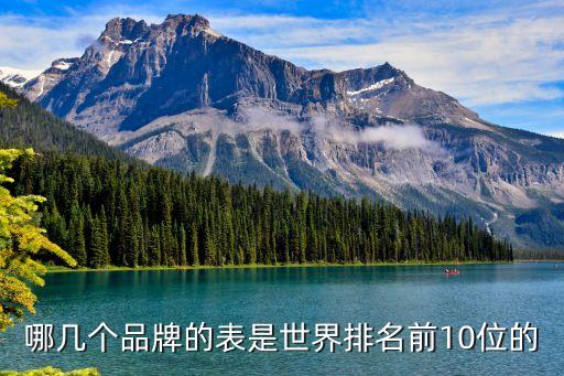 哪幾個品牌的表是世界排名前10位的