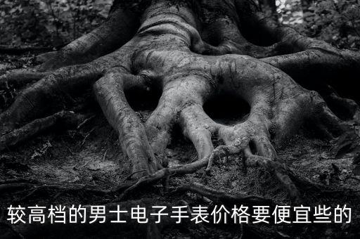 較高檔的男士電子手表價格要便宜些的