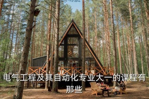 電氣自動化大一課程表，電氣自動化專業(yè)大一開了哪些課的