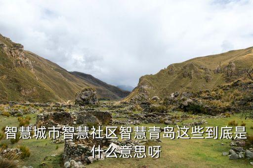 智慧城市智慧社區(qū)智慧青島這些到底是什么意思呀