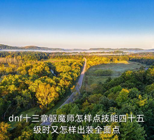 dnf十三章驅(qū)魔師怎樣點(diǎn)技能四十五級(jí)時(shí)又怎樣出裝全面點(diǎn)