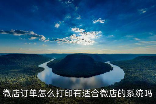 微店訂單怎么打印有適合微店的系統(tǒng)嗎