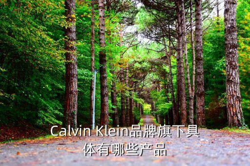 Calvin Klein品牌旗下具體有哪些產(chǎn)品