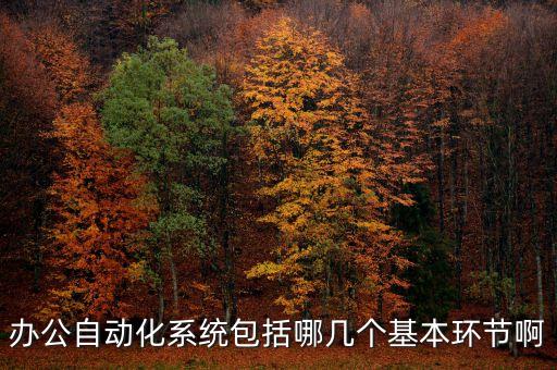 辦公自動(dòng)化系統(tǒng)包括哪幾個(gè)基本環(huán)節(jié)啊