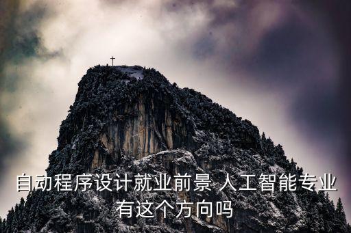 自動化專業(yè)屬于人工智能專業(yè)嗎，自動程序設(shè)計就業(yè)前景 人工智能專業(yè)有這個方向嗎