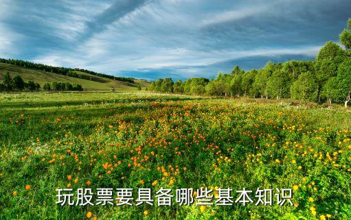 玩股票要具備哪些基本知識