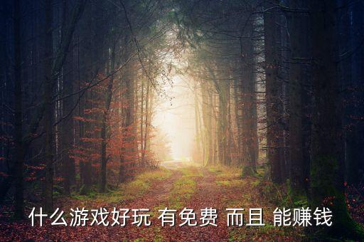 什么游戲好玩 有免費(fèi) 而且 能賺錢