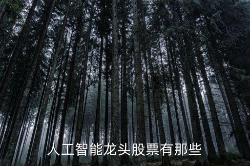 人工智能龍頭股票有那些