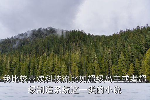 我比較喜歡科技流比如超級島主或者超級制造系統(tǒng)這一類的小說
