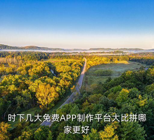 時下幾大免費(fèi)APP制作平臺大比拼哪家更好