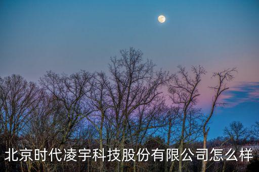 北京時代凌宇科技股份有限公司怎么樣