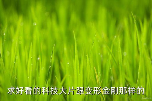 求好看的科技大片跟變形金剛那樣的