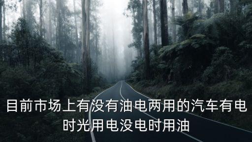 目前市場上有沒有油電兩用的汽車有電時(shí)光用電沒電時(shí)用油