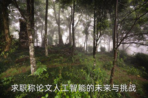 求職稱論文人工智能的未來與挑戰(zhàn)