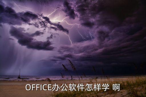 OFFICE辦公軟件怎樣學(xué) 啊